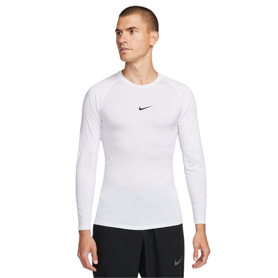 Nike - "Pro" Base Layer Oberteil für Herren, Athletisch (Weiß/Schwarz) - Image 1