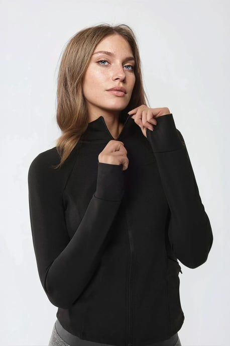Figurbetontes Gestricktes Rollkragen-Aktivshirt - Image 3