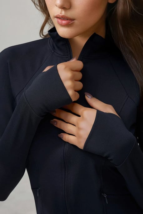 Figurbetontes Strick-Turtleneck Aktivtop - Image 3