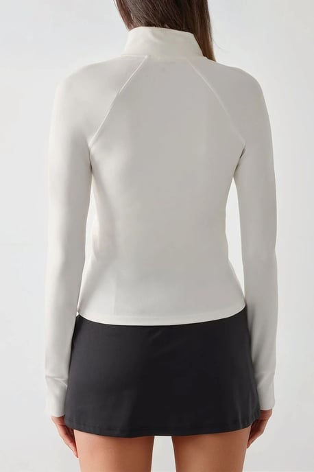 Figurbetontes Gestricktes Stehkragen-Aktivtop - Image 6