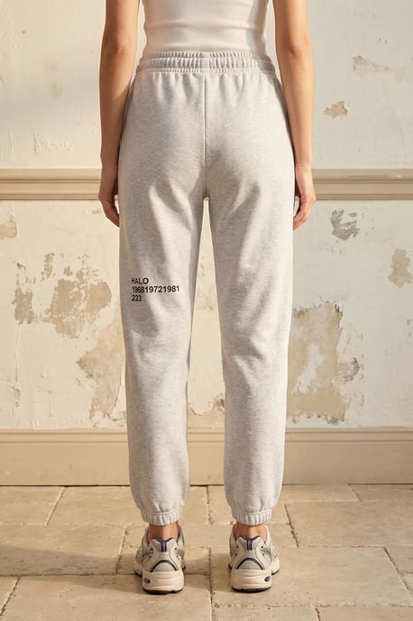 Hüftlange bedruckte Baumwolle-Lycra-Jogginghosen - Image 3