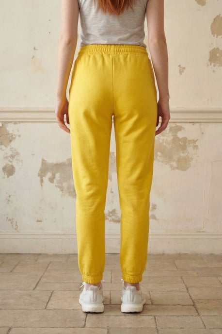 Hüfthohe bedruckte Baumwoll-Lycra-Jogginghosen - Image 3