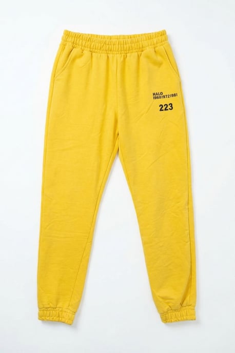 Hüfthohe bedruckte Baumwoll-Lycra-Jogginghosen - Image 6