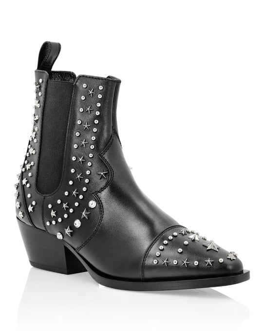 Philipp Plein Lo-Heel Cowboy-Boots - Schwarz - Image 1