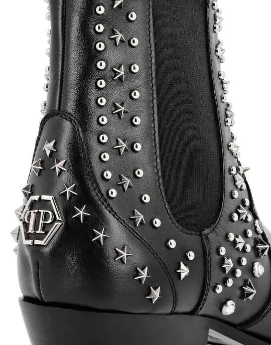 Philipp Plein Lo-Heel Cowboy-Boots - Schwarz - Image 2