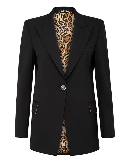 Philipp Plein Blazer mit Skull-Detail - Schwarz - Image 1