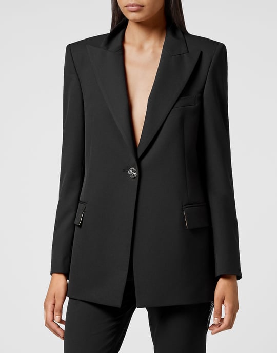 Philipp Plein Blazer mit Skull-Detail - Schwarz - Image 2