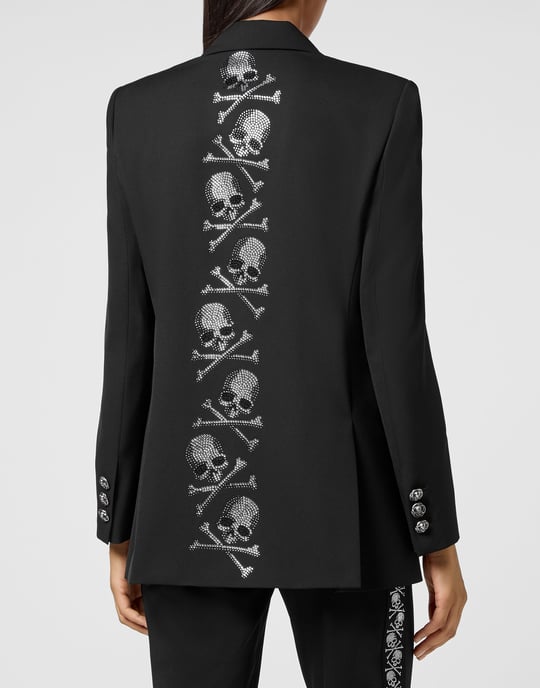 Philipp Plein Blazer mit Skull-Detail - Schwarz - Image 5