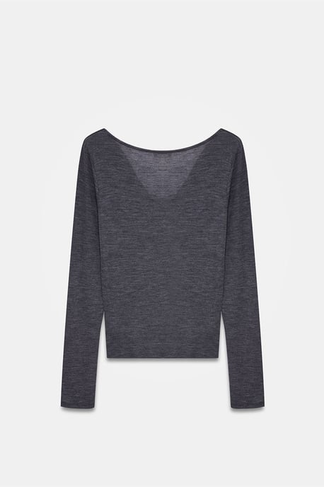 Taillierte Wollstrick-Bluse mit Rollkragen - Image 6