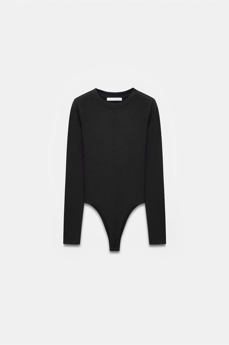 Slim Fit Rundhals-Jersey-Body - Image 5