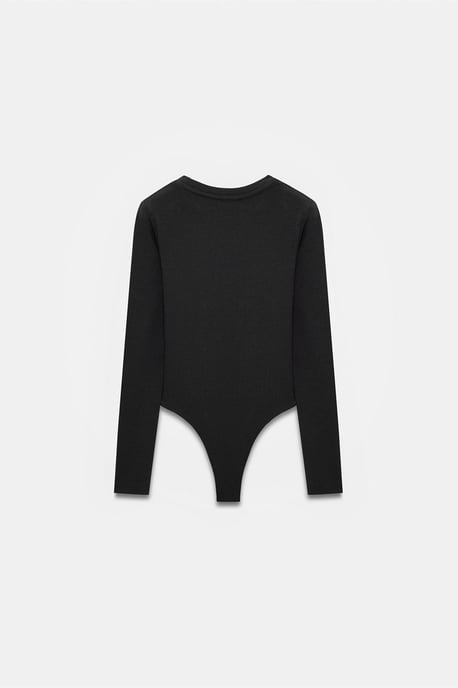 Slim Fit Rundhals-Jersey-Body - Image 6