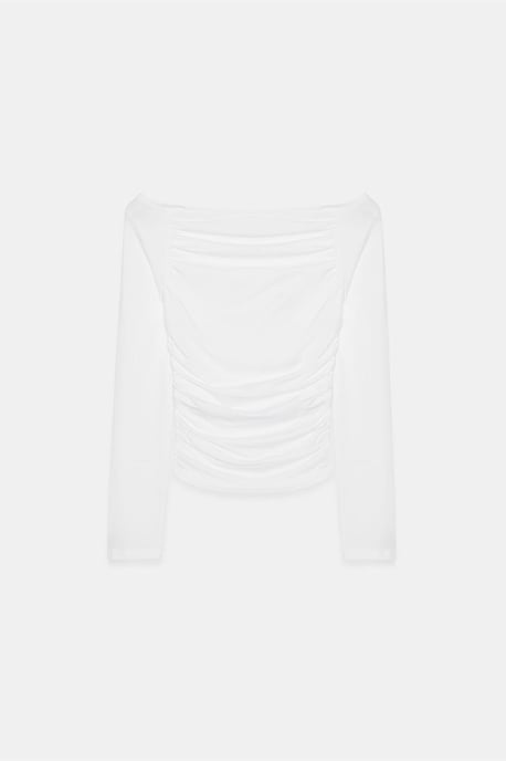 Schulterfreie Slim Fit Strickbluse - Image 6
