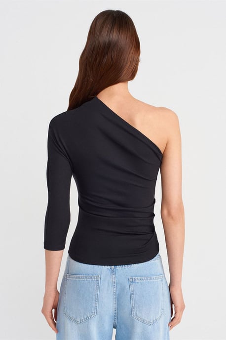 Schulterfreies Cut-out Slim-Fit Bluse - Image 2
