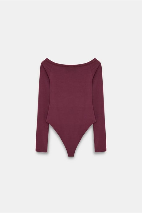 Slim-Fit Boot-Ausschnitt Body Bluse - Image 6