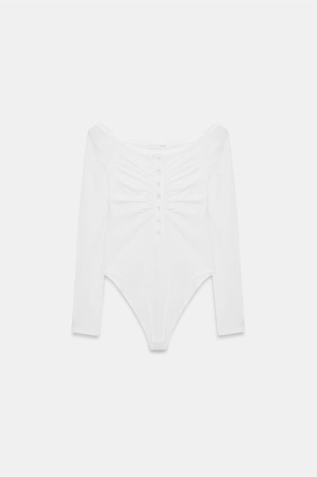 Slim-Fit Boot-Ausschnitt Body Bluse - Image 5