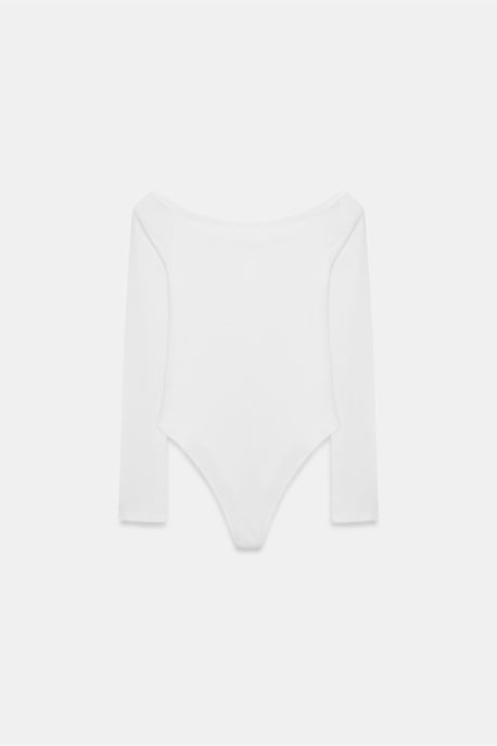 Slim-Fit Boot-Ausschnitt Body Bluse - Image 6