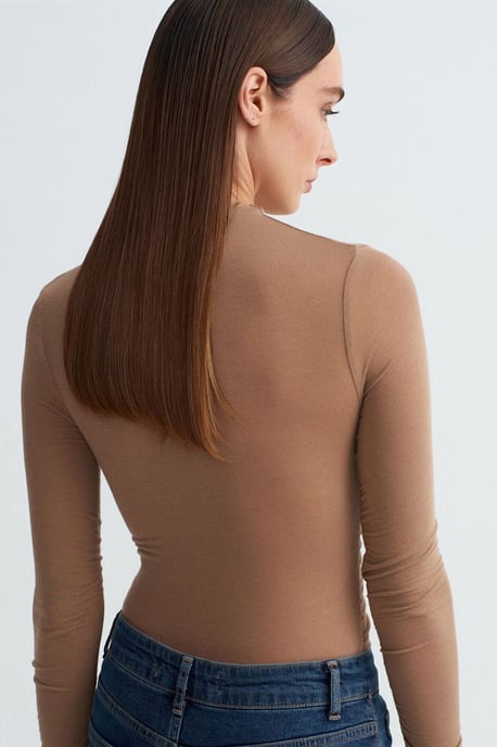 Slim Fit Langarm-Jerseybluse - Image 2