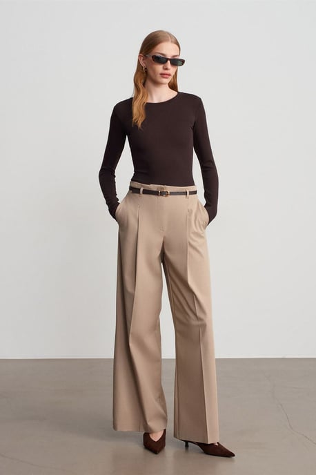 Slim Fit Rundhals-Jersey-Body - Image 4