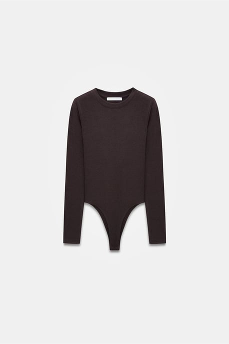 Slim Fit Rundhals-Jersey-Body - Image 5