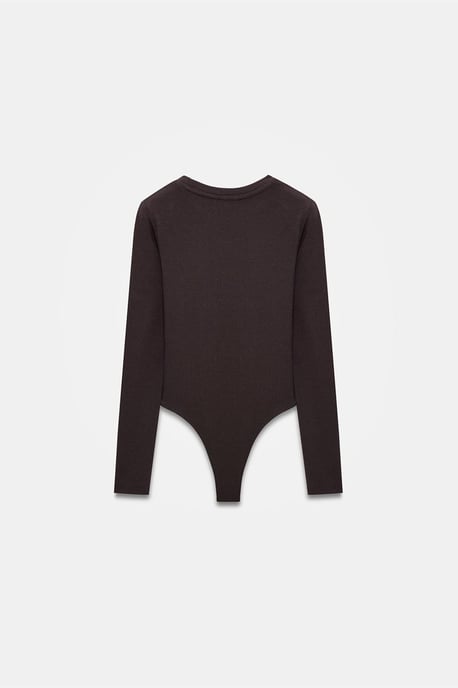 Slim Fit Rundhals-Jersey-Body - Image 6