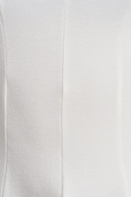 Taillierte strukturierte Strick-Peplum-Bluse - Image 4