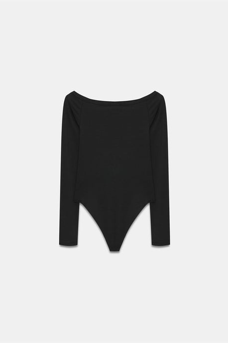 Slim-Fit Boot-Ausschnitt Body Bluse - Image 6