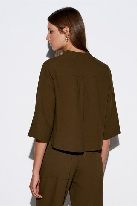 Damen Polyester Crepe Bluse - Image 2