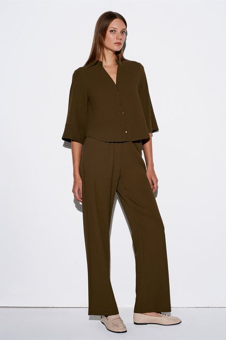 Damen Polyester Crepe Bluse - Image 5