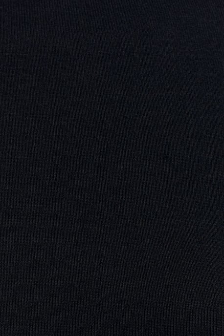 Rippstruktur Slim-Fit Halbstehkragenbluse - Image 4