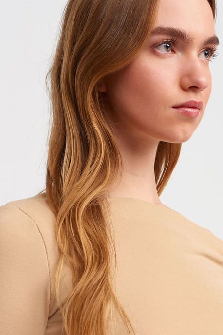 Schlanke Passform asymmetrische Kragenbluse - Image 4