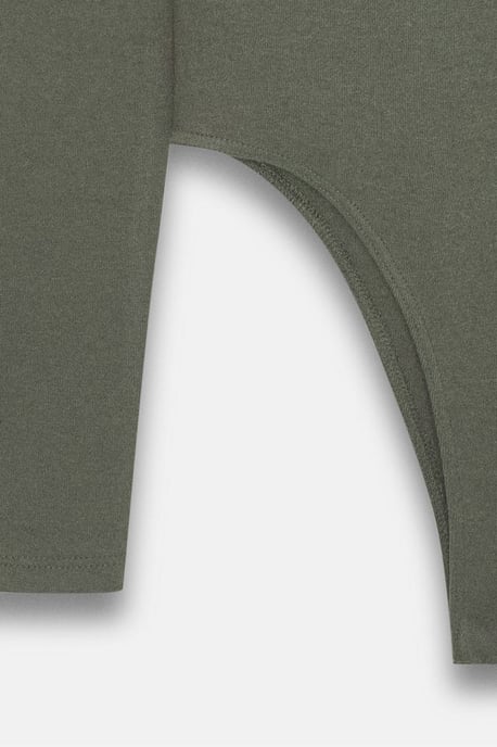 Schmal geschnittener Rundhalsausschnitt Jersey-Body - Image 6