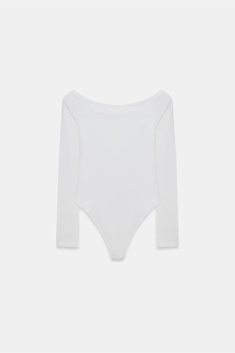 Slim-Fit Boot-Ausschnitt Body Bluse - Image 6