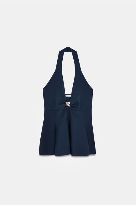 Nahtlose Halter-Peplum-Bluse - Image 5