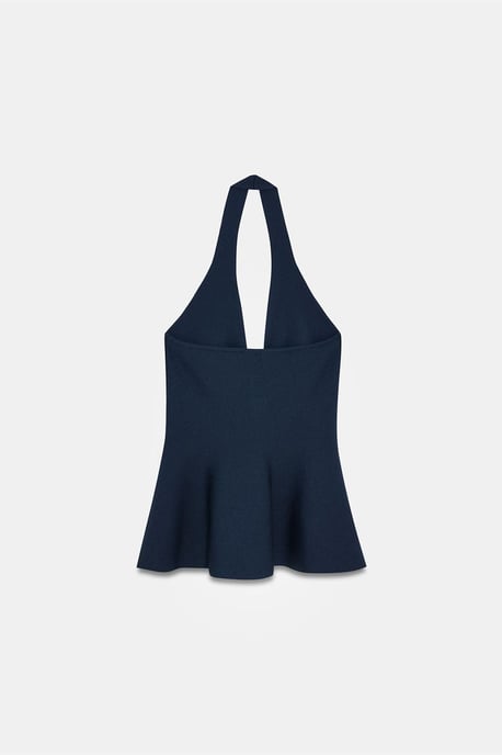 Nahtlose Halter-Peplum-Bluse - Image 6