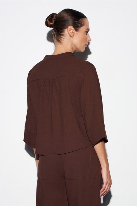 Damen Polyester Krepp Bluse - Image 2