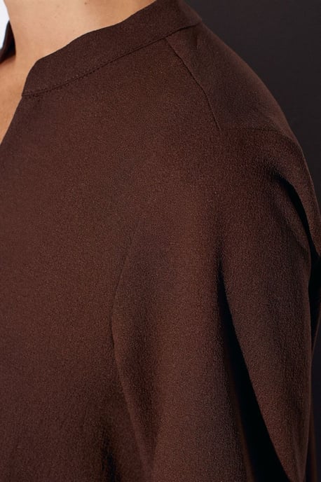 Damen Polyester Krepp Bluse - Image 4