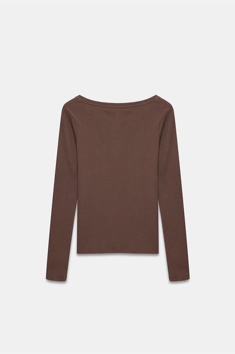 Slim Fit Baumwoll-Bluse mit langen Ärmeln und Knopfleiste - Image 6