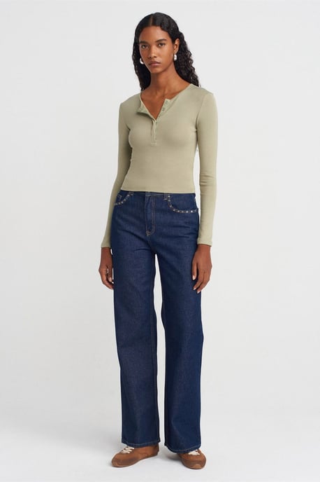 Slim Fit Langarm-Jerseybluse - Image 4