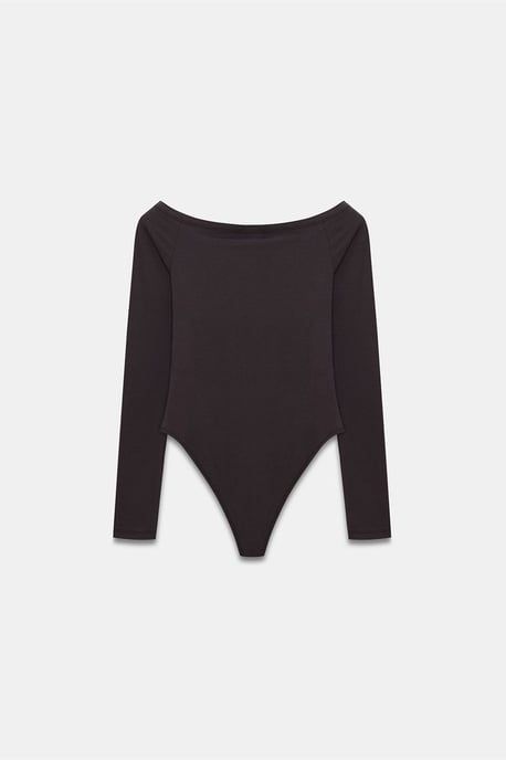 Slim-Fit Boot-Ausschnitt Body Bluse - Image 6