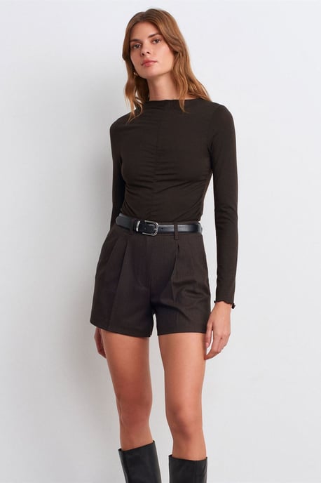 Slim Fit Langarm-Jerseybluse - Image 3