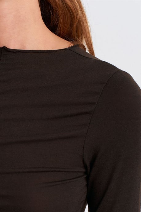Slim Fit Langarm-Jerseybluse - Image 4