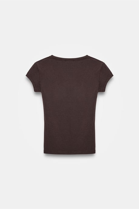 Slim Fit V-Ausschnitt Jerseybluse - Image 6