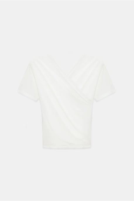 Slim Fit V-Ausschnitt Jerseybluse - Image 5