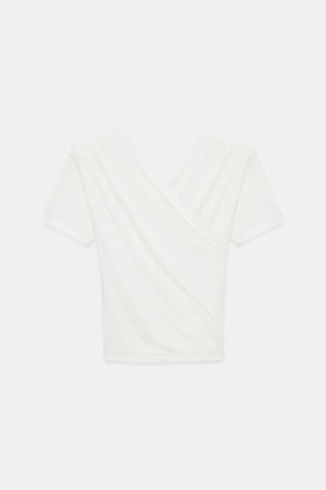 Slim Fit V-Ausschnitt Jerseybluse - Image 6