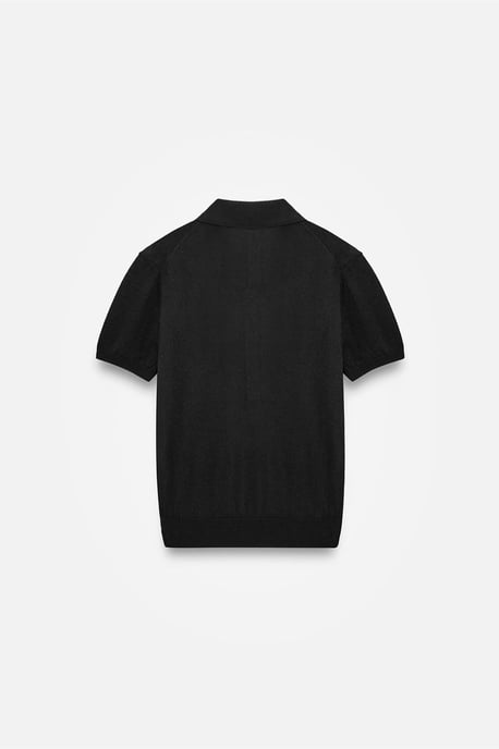 Slim Fit Polo-Kragen Strickbluse - Image 6
