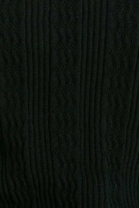 Strukturierte Spitzenstrick-Polo-Bluse - Image 4