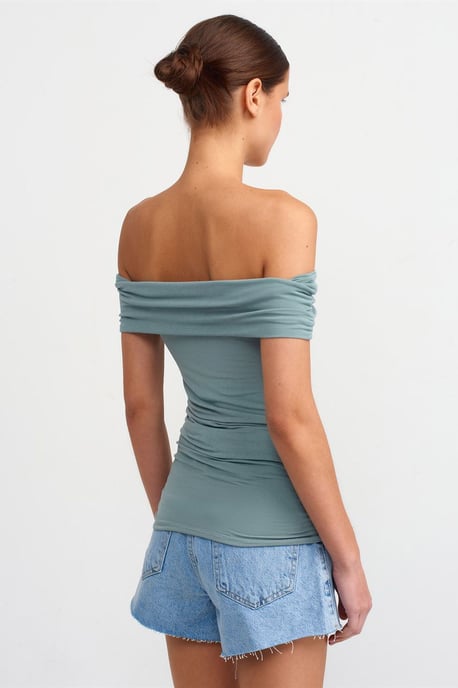 Off-Shoulder Slim-Fit-Jerseybluse - Image 2