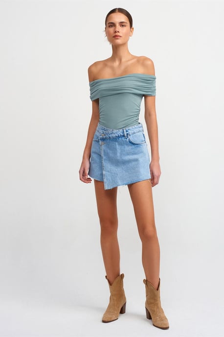 Off-Shoulder Slim-Fit-Jerseybluse - Image 4