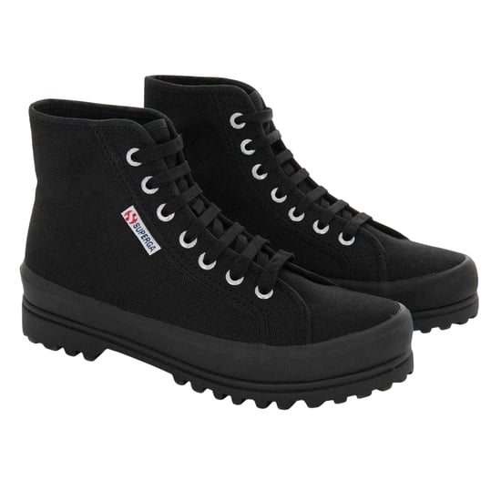 Superga - "2341 Alpina" Schuhe für Damen, Canvas, Hoch geschnitten (Schwarz) - Image 5