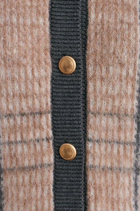 Karierter Jacquard-Pullover mit Rundhalsausschnitt - Image 4